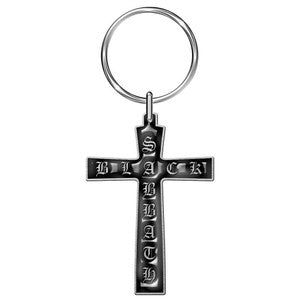 Black Sabbath Cross- Keychain