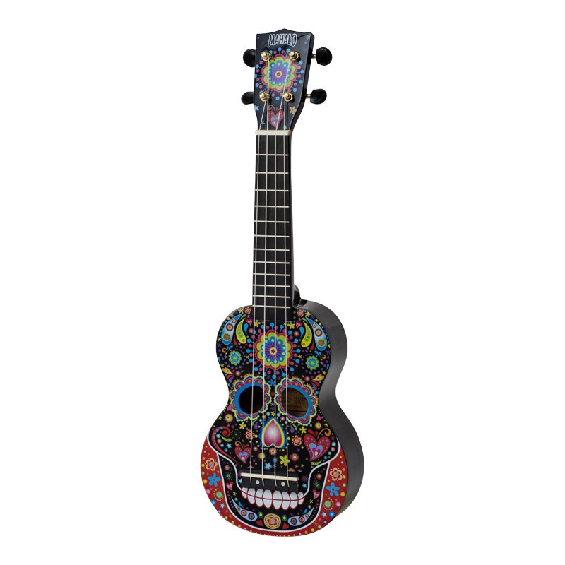 Mahalo Soprano Ukulele Day of Dead design