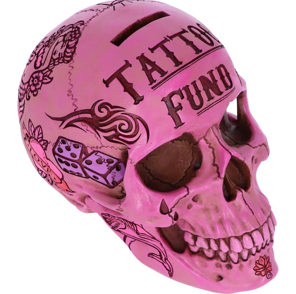 Tattoo fund skull - Pink (16cm)