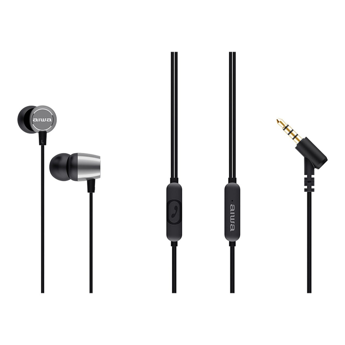 Aiwa - In-Ear Headphones with Remote + Mic