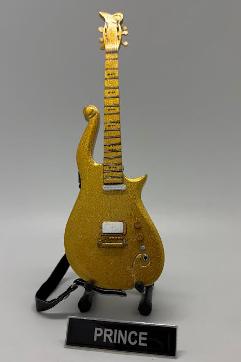 Prince Gold Miniature Guitar
