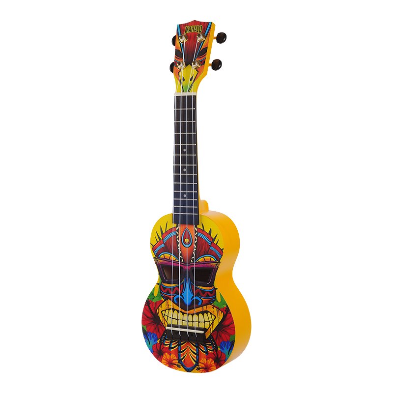 Mahalo Soprano Ukulele Tiki design