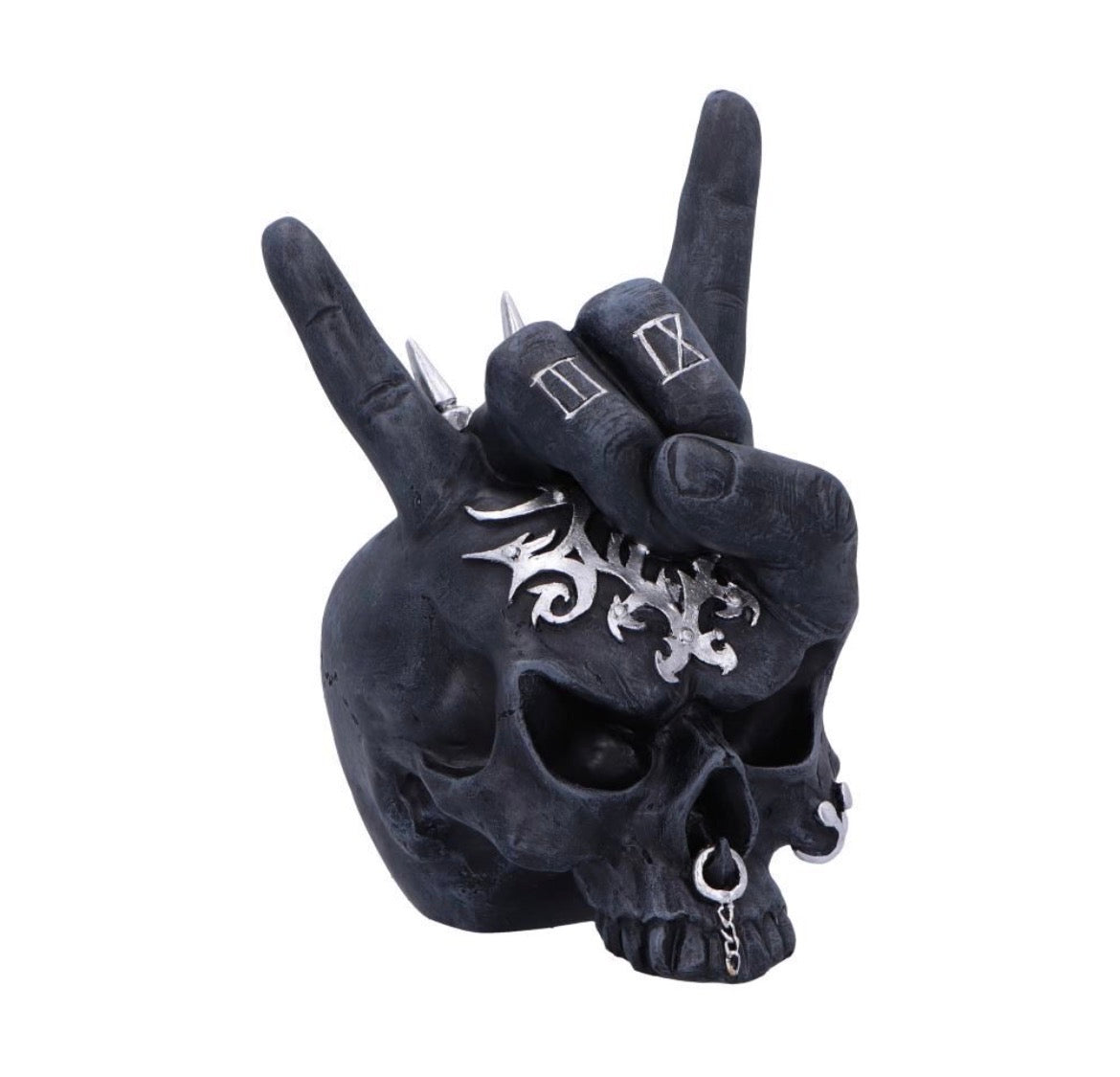 Horns Up Skull (17.5 cm)