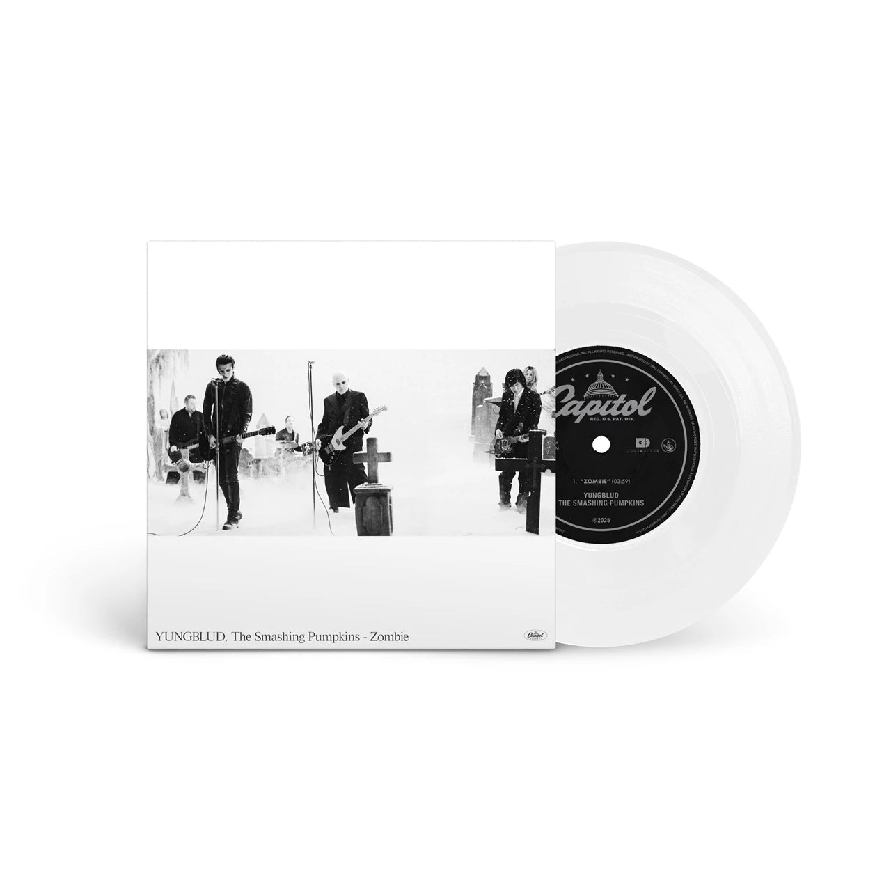 YUNGBLUD & The Smashing Pumpkins Zombie - Limited Edition White Vinyl 7"