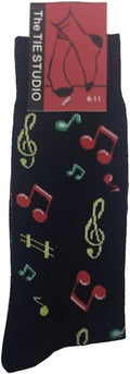 Music Notes Socks by The Tie Studio