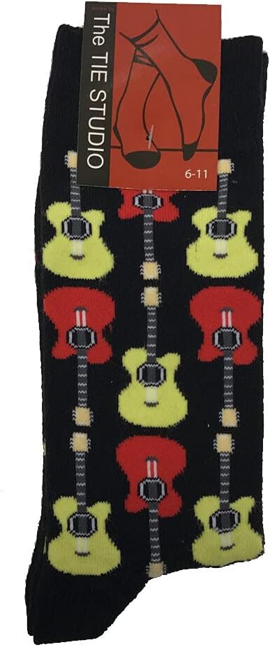 Men's Guitar by Socks, Multicoloured, 6-11