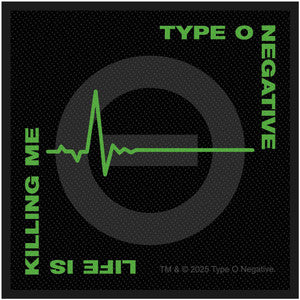 Type O Negative - Life Is Killing Me Sew On Woven Patch