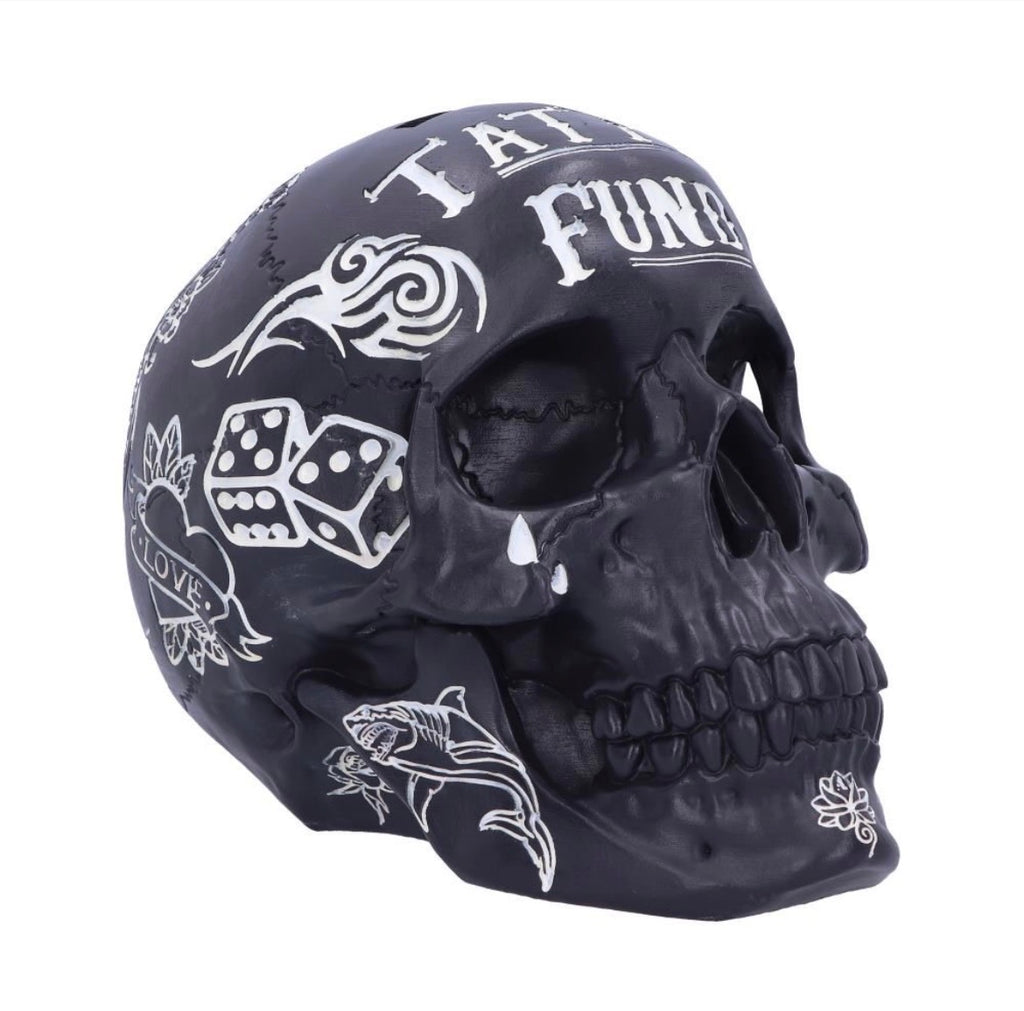 Tattoo fund skull - Black (16cm)