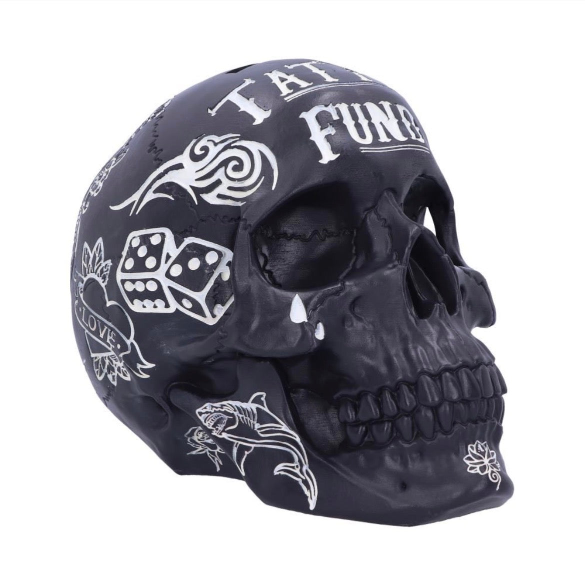 Tattoo fund skull - Black (16cm)