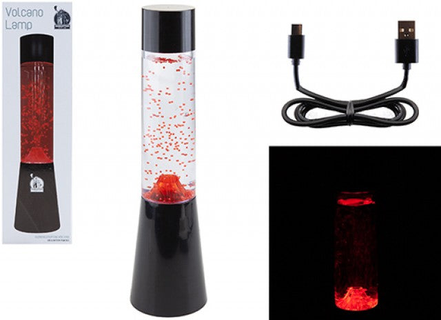 Volcano Lamp Red