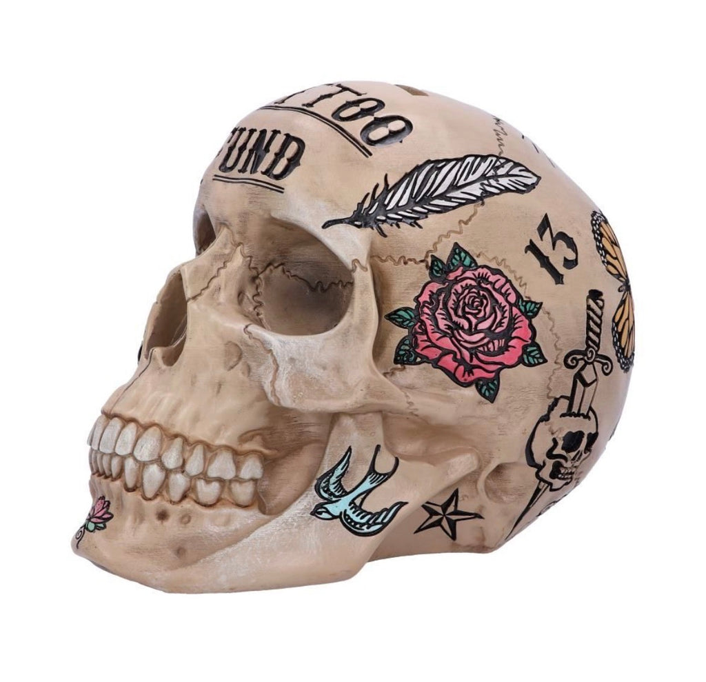 Tattoo fund skull - Bone (16cm)