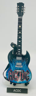 AC/DC Blue Lightning Miniature Guitar