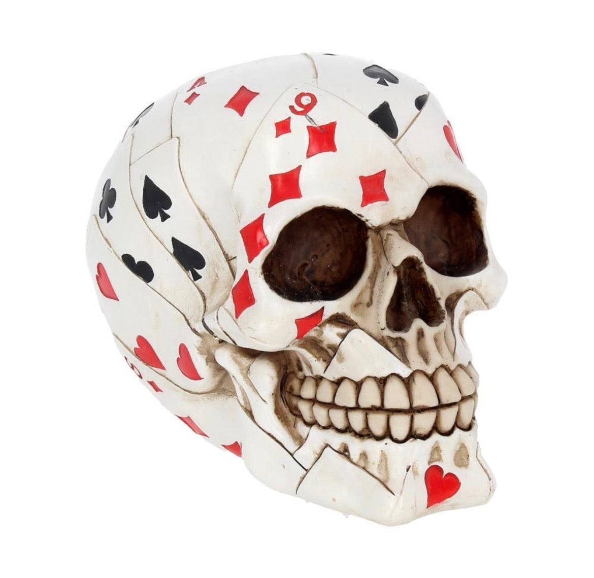 Dead man’s hand skull (15cm)