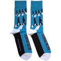 The Beatles Unisex Ankle Socks: Abbey Road Silhouettes Repeat (Blue)