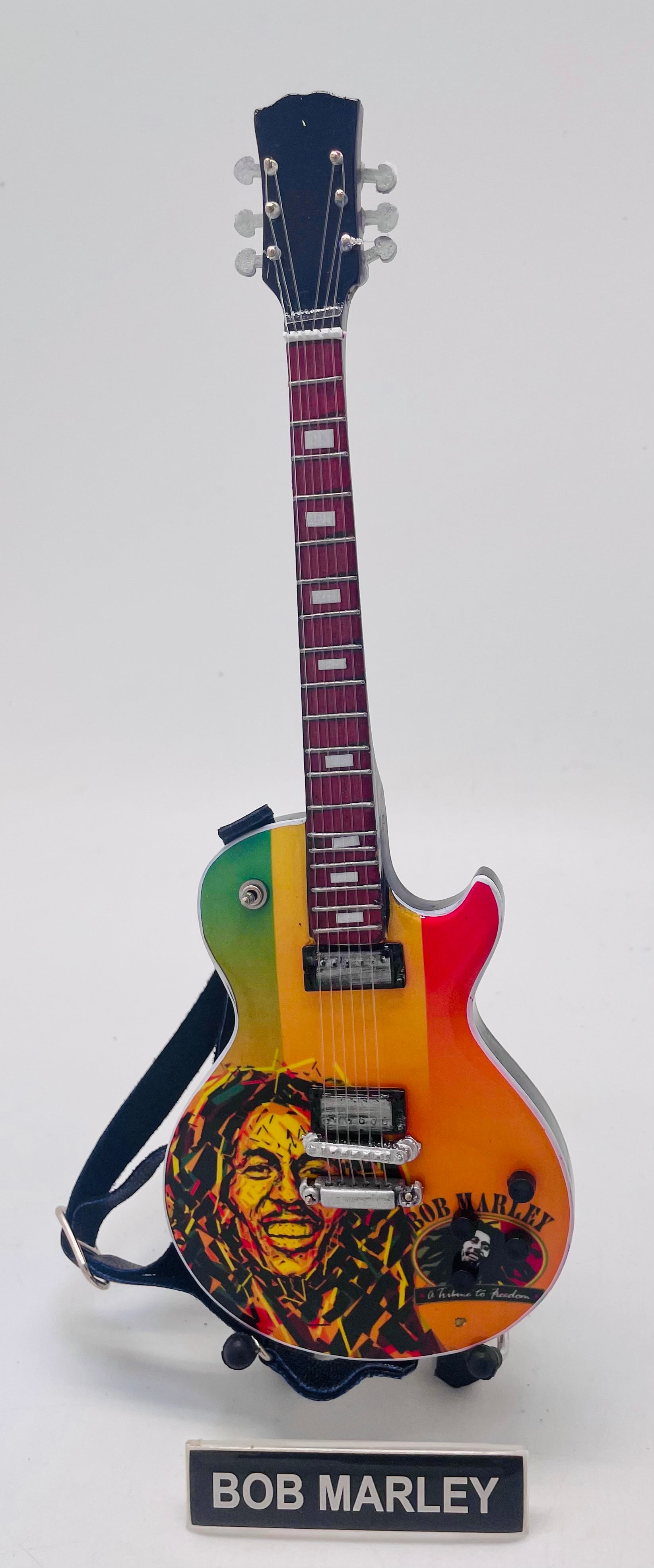 Bob Marley Tribute To Freedom Miniature Guitar