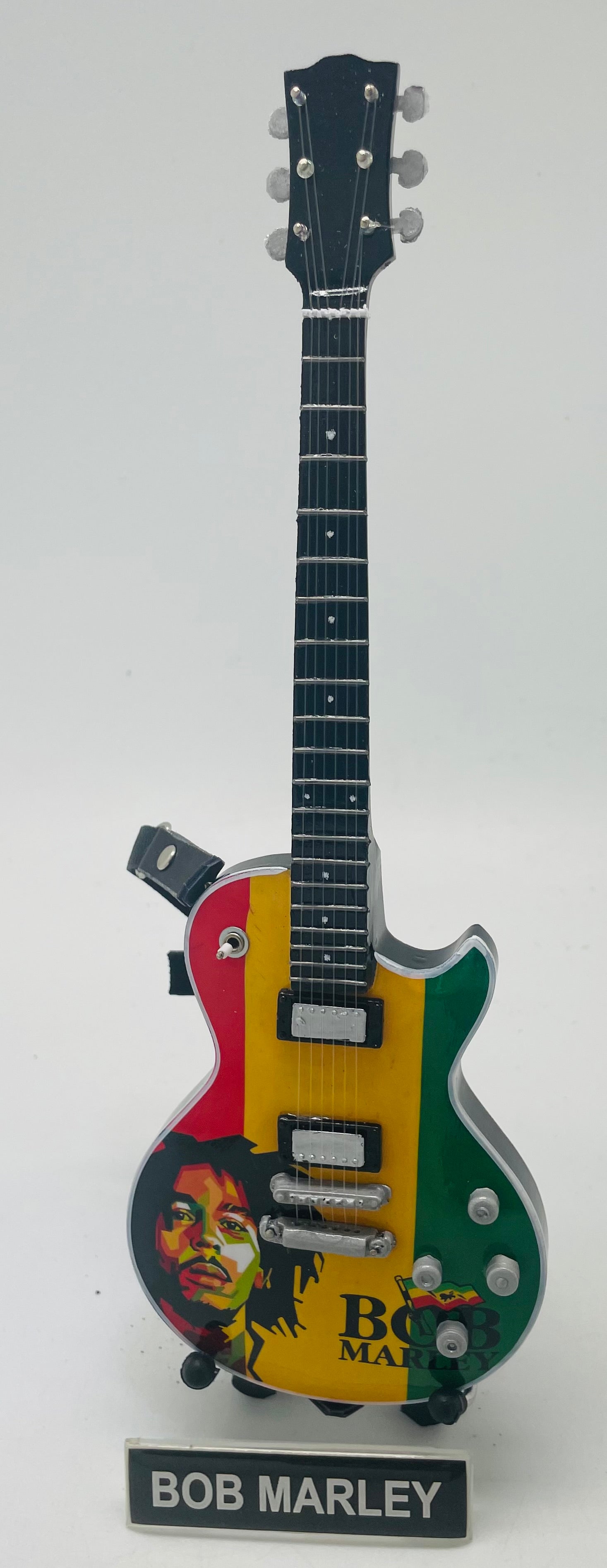 Bob Marley Flag Miniature Guitar