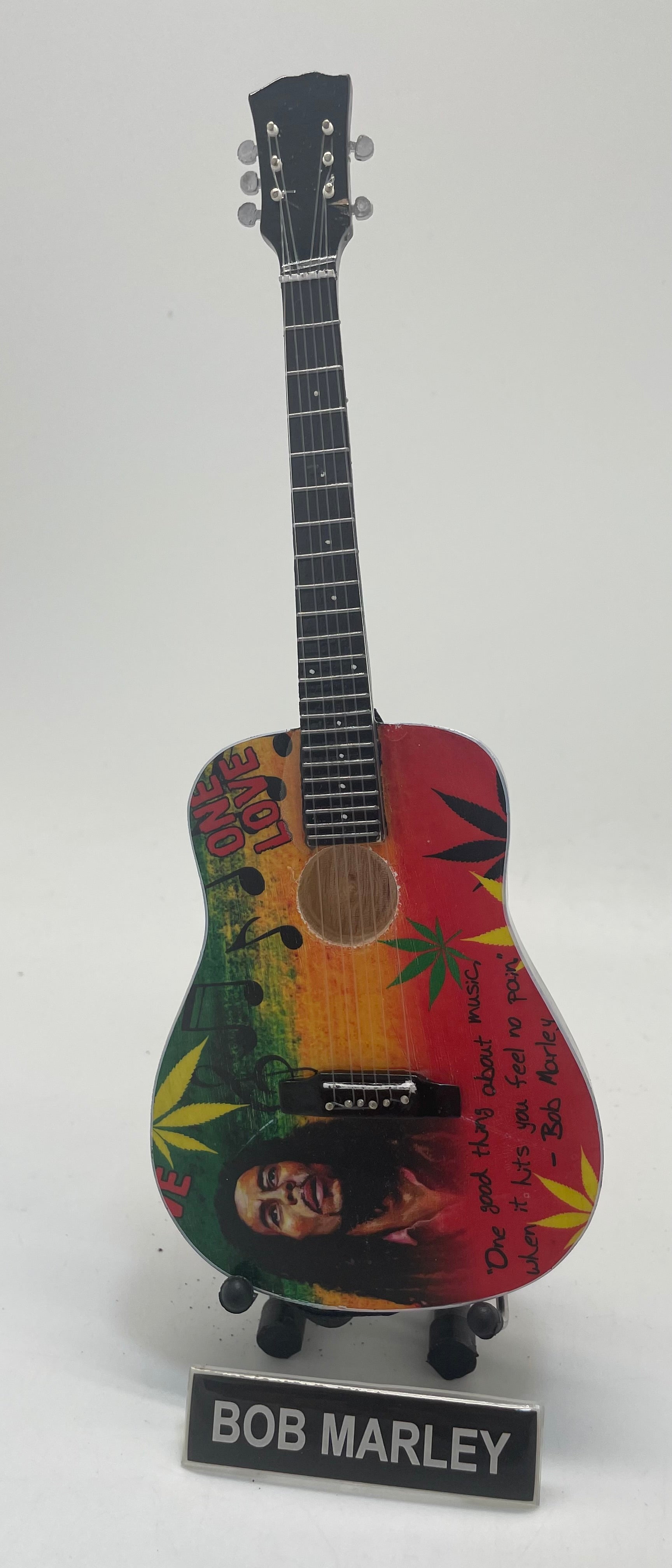 Bob Marley Acoustic Miniature Guitar