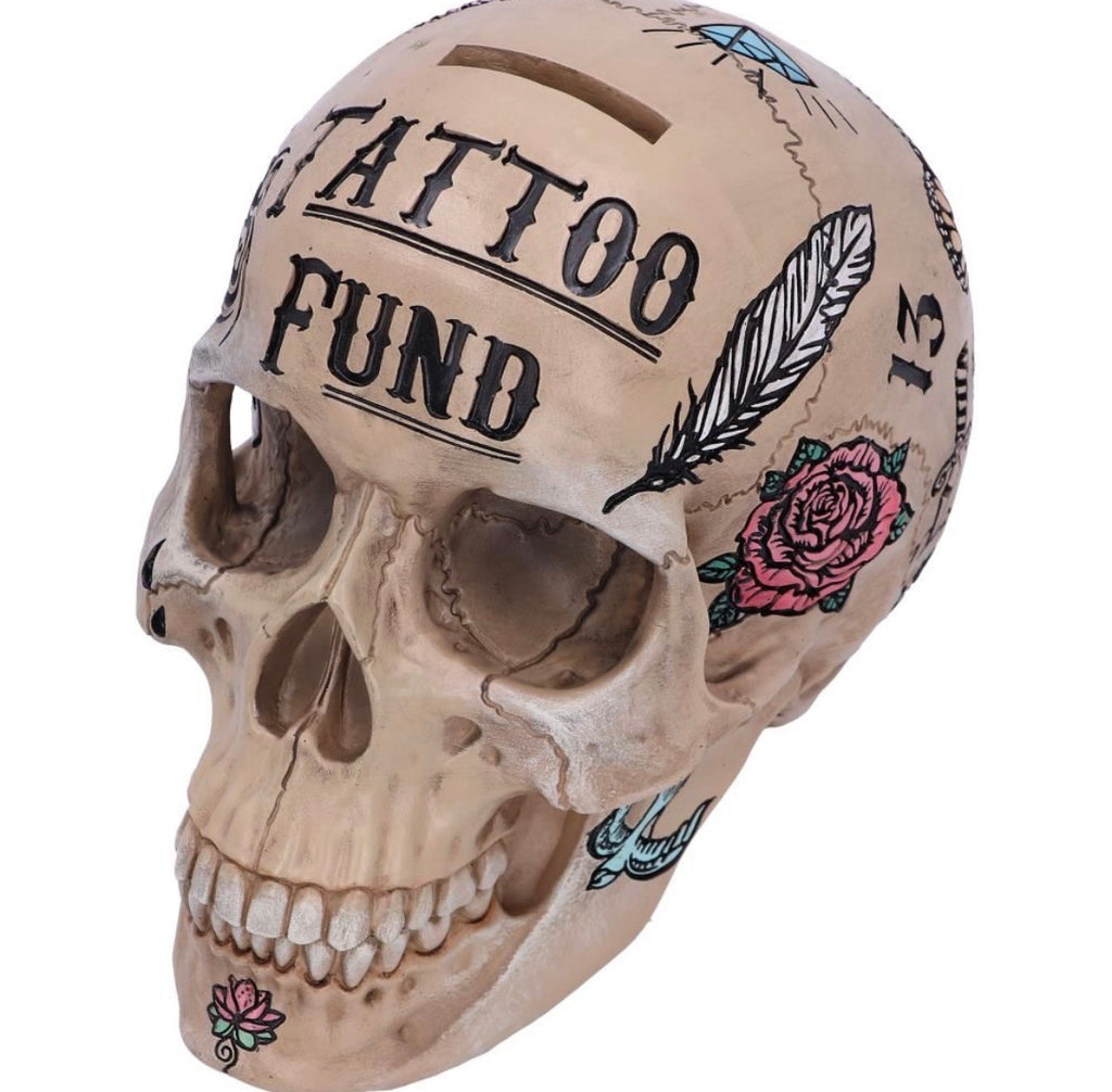 Tattoo fund skull - Bone (16cm)