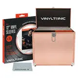 Vinyltonic - 12” Storage Case with 10 Vinyl Sleeves and Microfibre Cloth