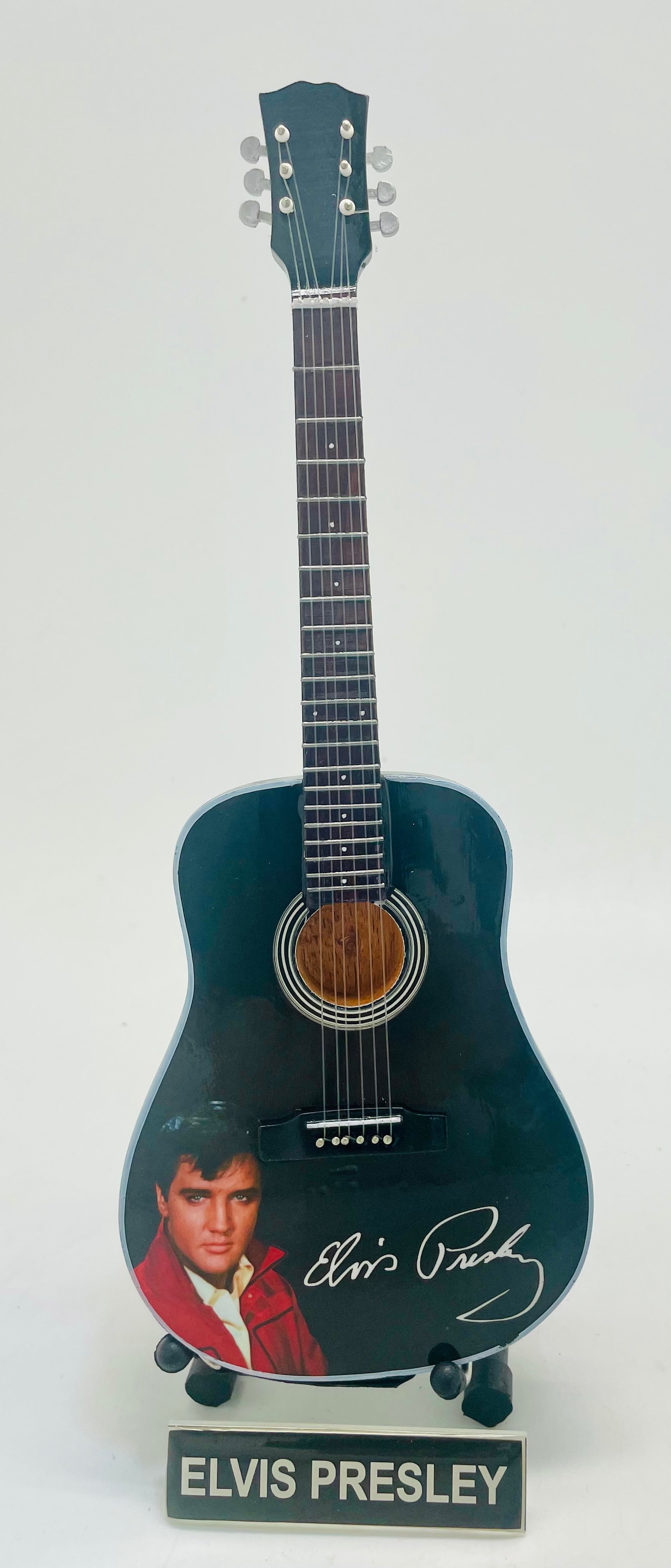 Elvis Presley Signed Miniature Guitar