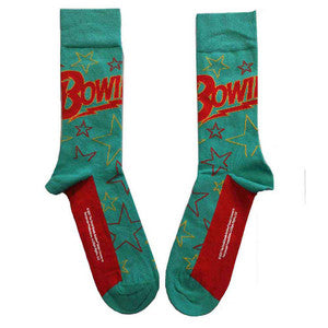 David Bowie Unisex Ankle Socks: Blue