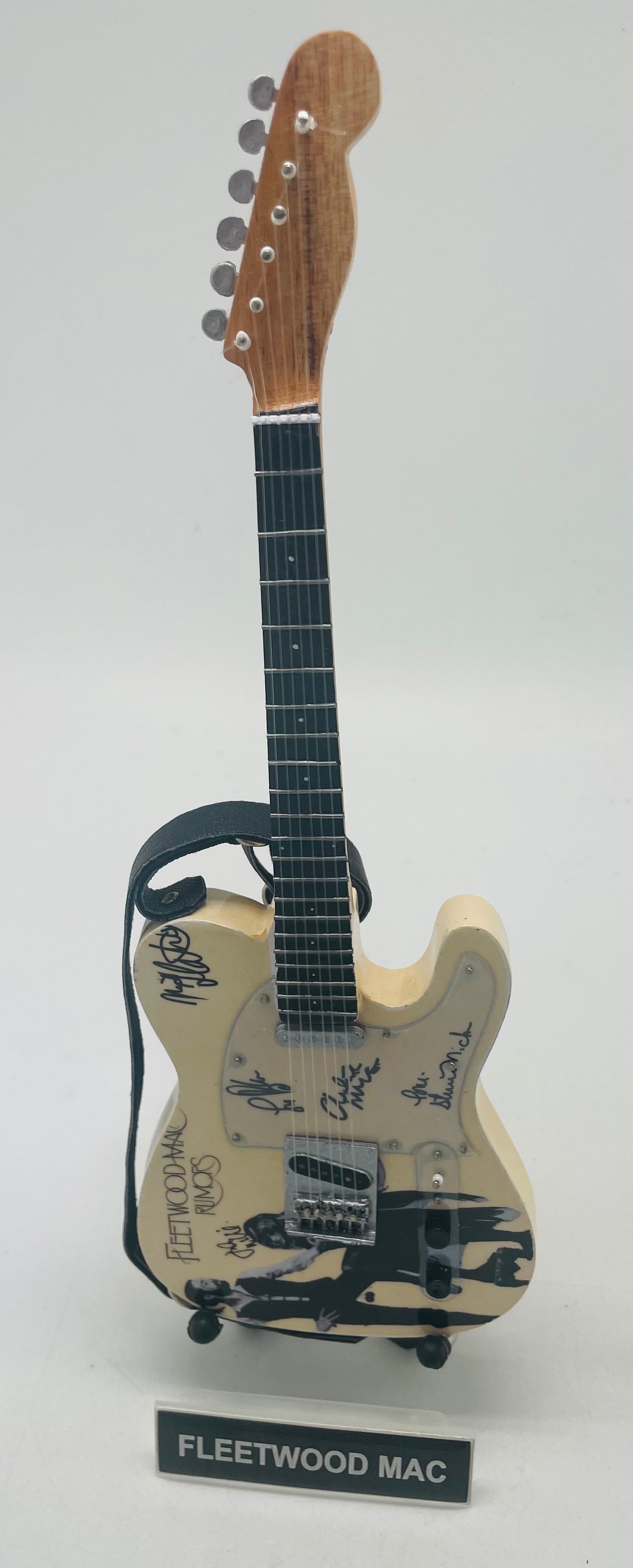 Fleetwood Mac Rumors Signed Electric Miniature Guitar
