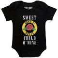 Guns N' Roses Kids Baby Grow: Child O' Mine Rose (Black)