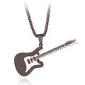 Black Electric Guitar Pendant