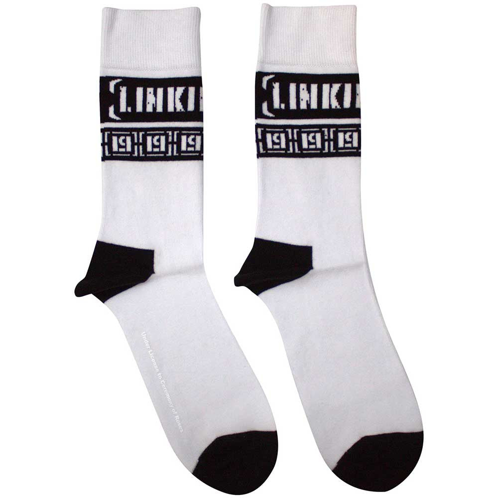 Linkin Park Unisex Ankle Socks: LP Repeat (White) (UK Size 7 - 11)