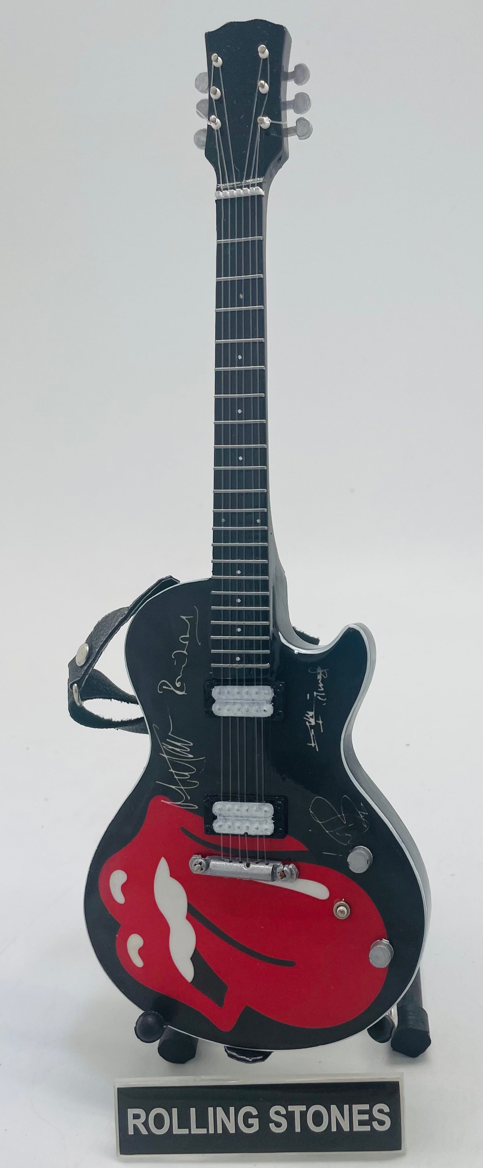 The Rolling Stones Logo Miniature Guitar