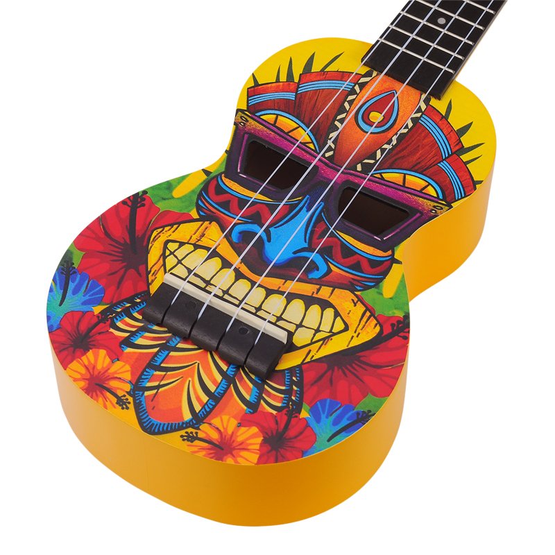 Mahalo Soprano Ukulele Tiki design