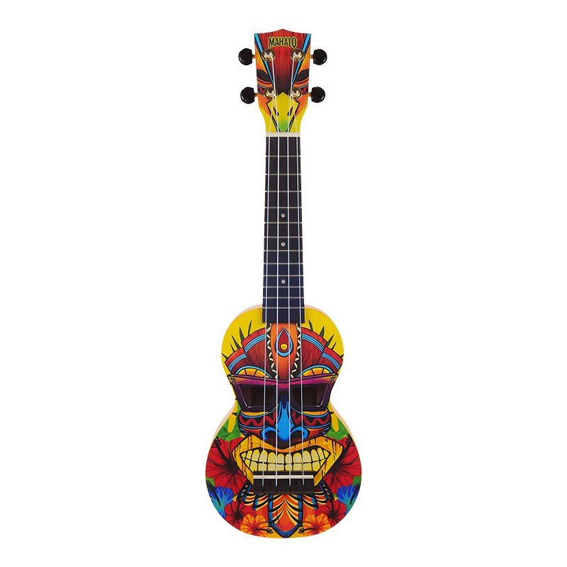 Mahalo Soprano Ukulele Tiki design