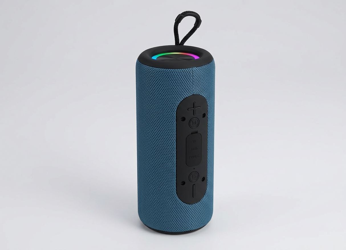 Sound Republik Tube Wireless Speaker with Lights Bluetooth portable Speaker
