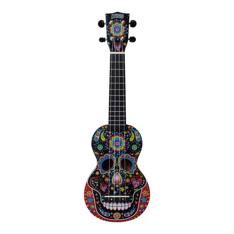 Mahalo Soprano Ukulele Day of Dead design