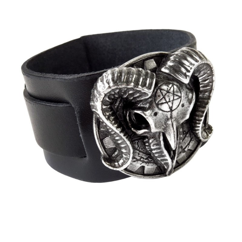 Gears Of Aiwass Leather Wristband