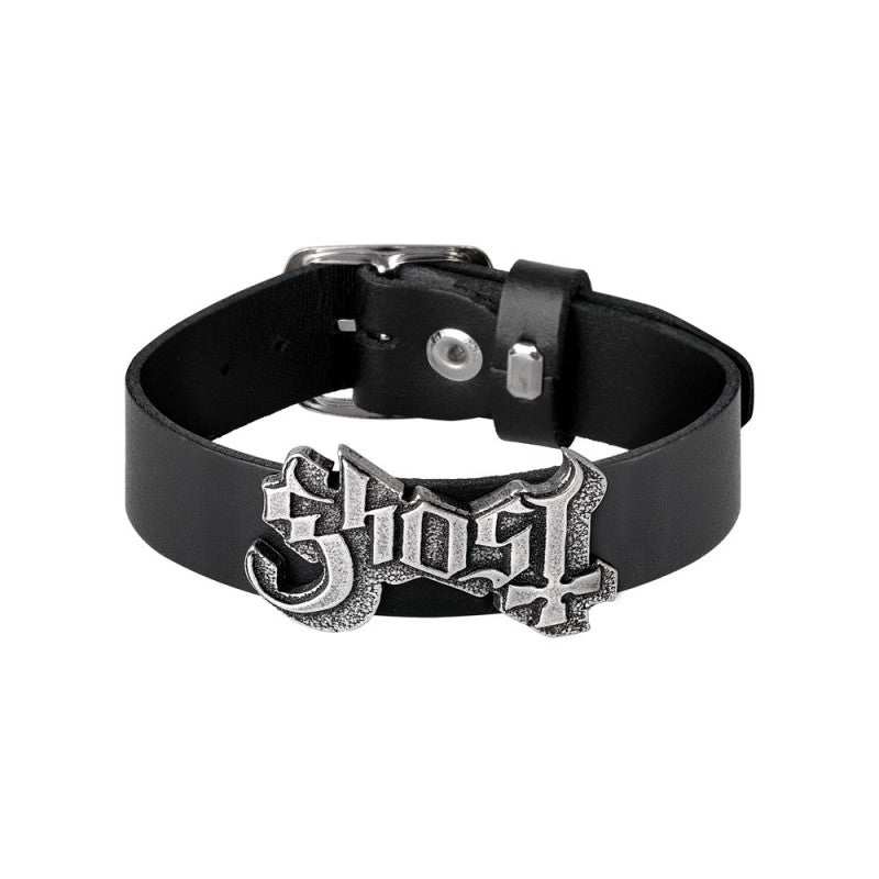 Ghost Leather Wristband