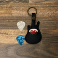 Guitar shaped pick holder