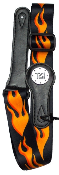 TGI Guitar Strap Flame