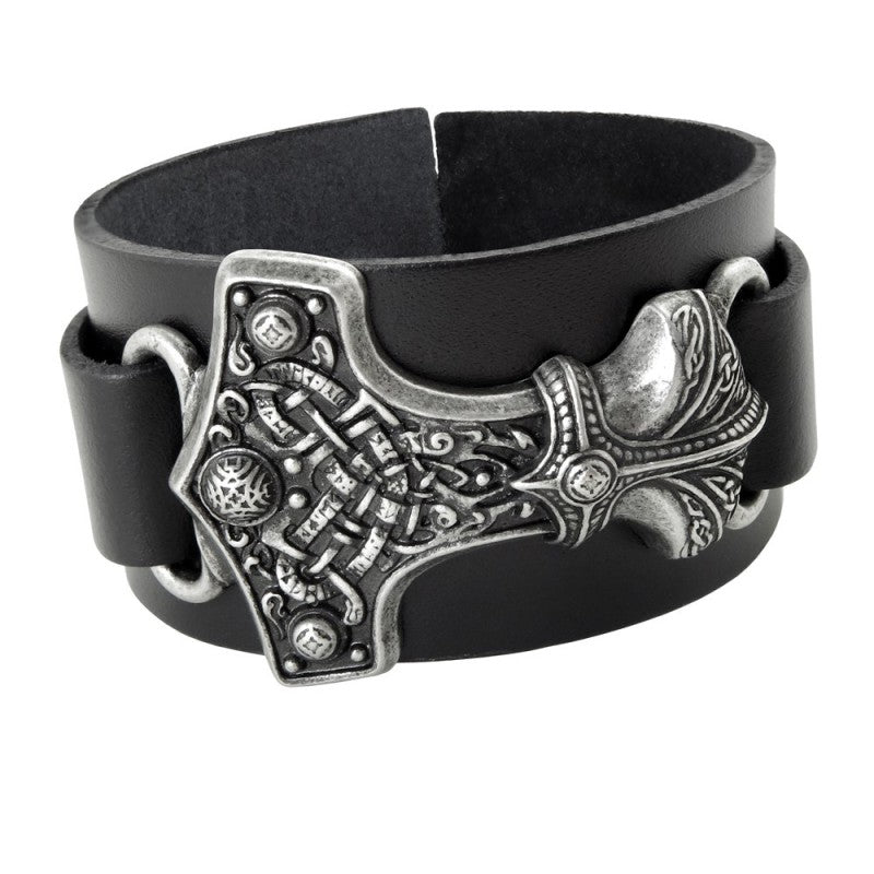 Thunderhammer Leather Wristband