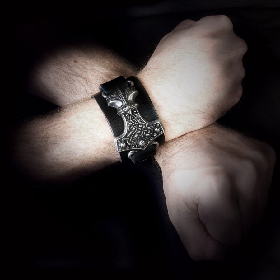 Thunderhammer Leather Wristband